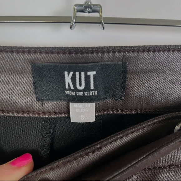 Kut From the Kloth Jodi High Rise Wide Leg Pant in Chocolate - Picture 7 of 11